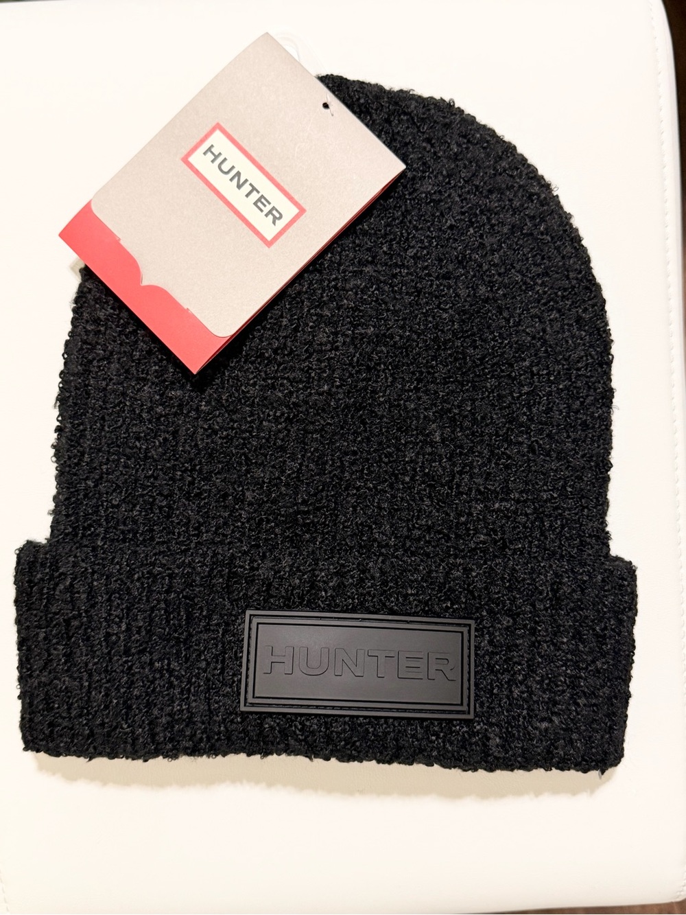 Hunter Black Knit Beanie